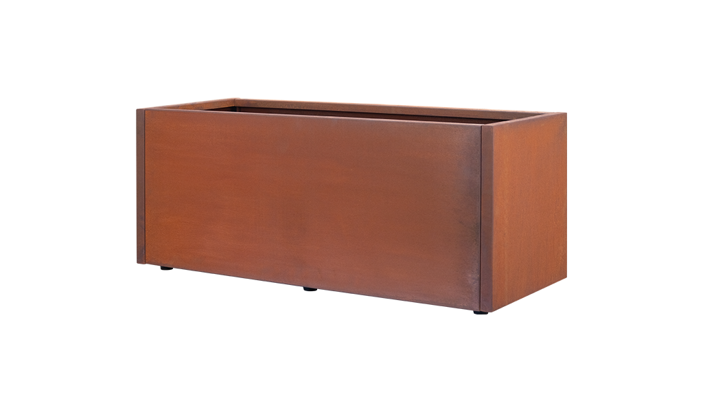 Corten Steel Planter Rectangle 40x100