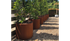 Corten Steel Planter Round - Bottomless